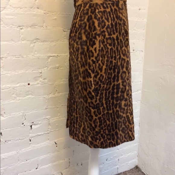 Adrienne Landau faux fur pencil skirt leopard 6 - Picture 3 of 7